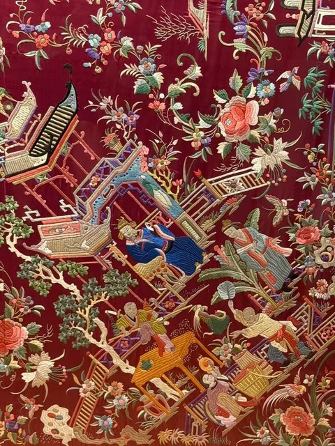 古玩雜項刺繡真品鑒賞圖