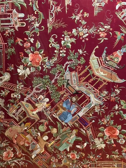 古玩雜項刺繡真品鑒賞圖