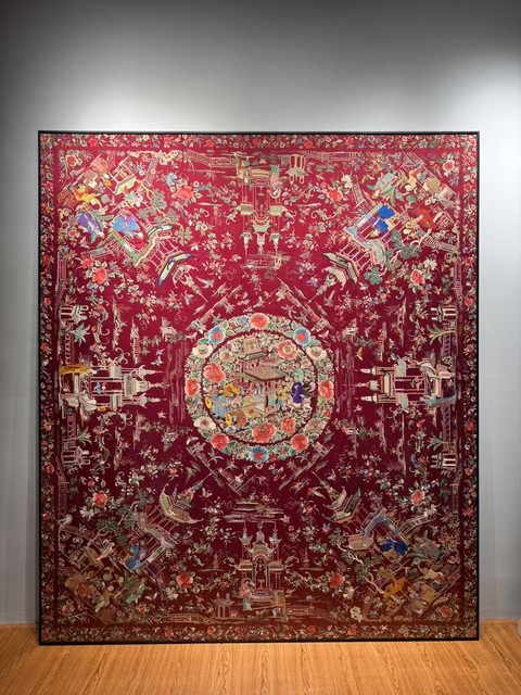 古玩雜項刺繡真品鑒賞圖