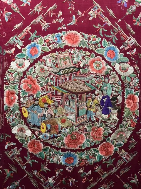 古玩雜項刺繡真品鑒賞圖