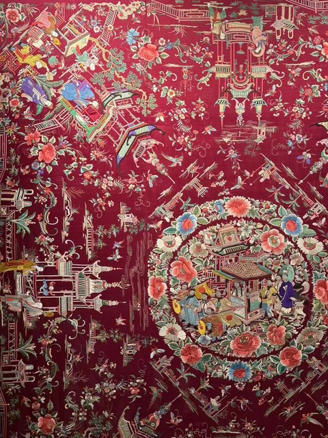 古玩雜項刺繡真品鑒賞圖