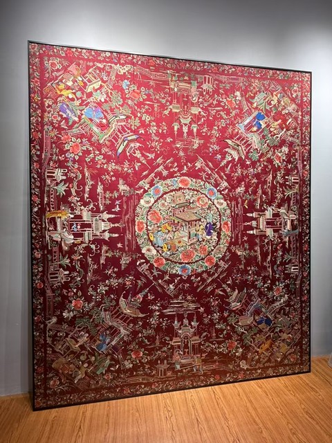 古玩雜項刺繡真品鑒賞圖