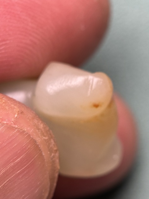 古玩玉器六朝籽料紅沁瑞獸真品鑒賞圖