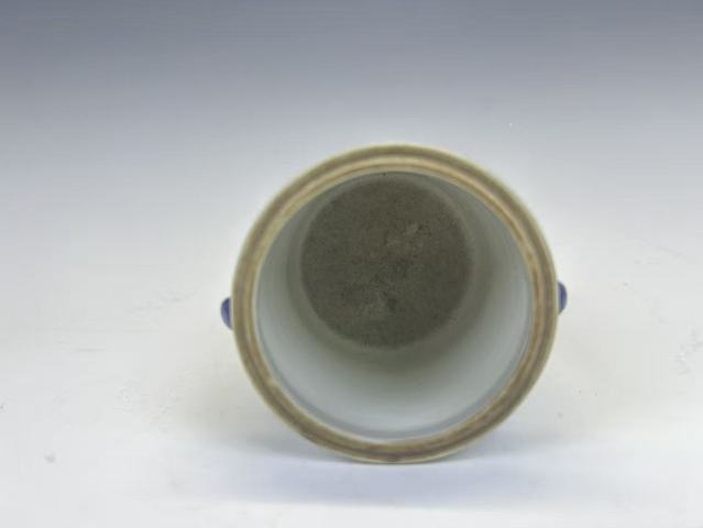 古玩陶瓷清中期·青花博古紋小罐真品鑒賞圖