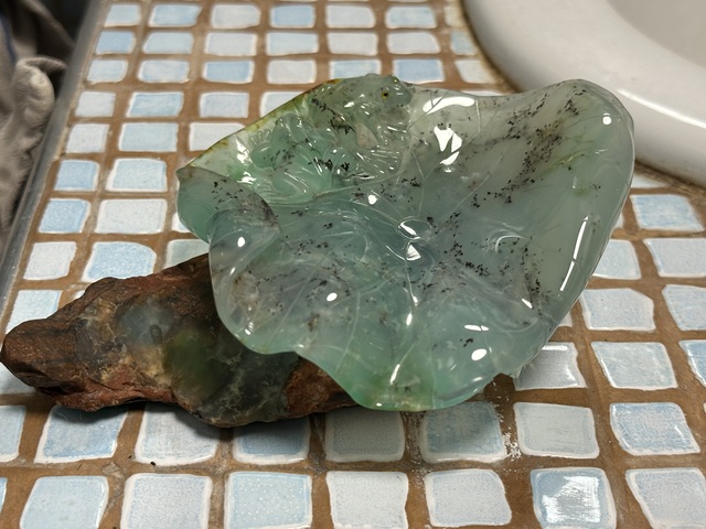 古玩玉器岫玉雕“一品清廉”擺件真品鑒賞圖