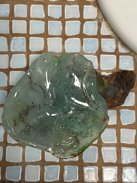 古玩玉器岫玉雕“一品清廉”擺件真品鑒賞圖