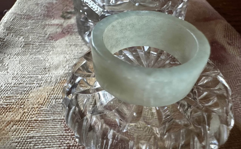 古玩玉器扳指真品鑒賞圖