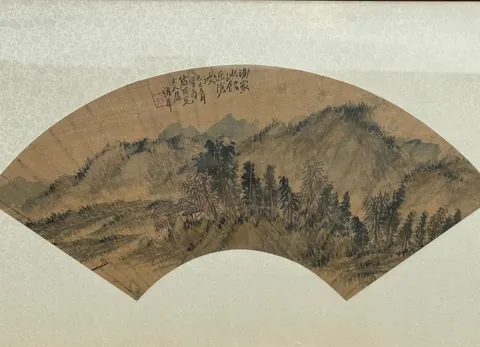 古玩字畫謝家池館近滄波真品鑒賞圖