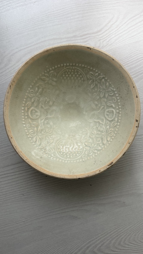 古玩陶瓷青白釉娃娃碗真品鑒賞圖