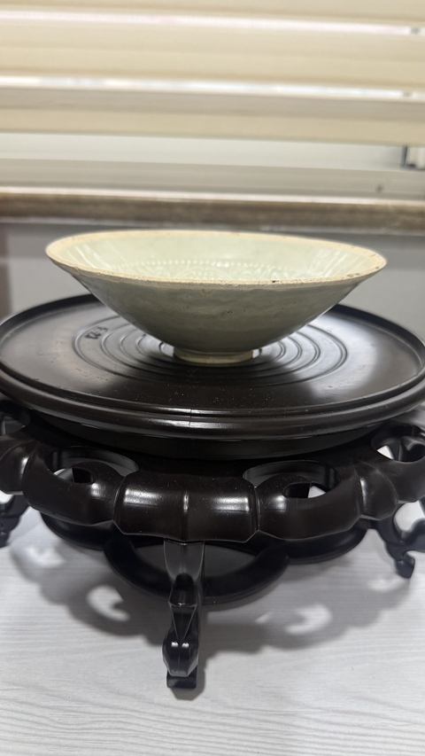 古玩陶瓷青白釉娃娃碗真品鑒賞圖