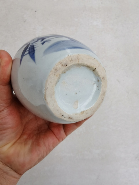 古玩陶瓷青花花鳥紋罐真品鑒賞圖