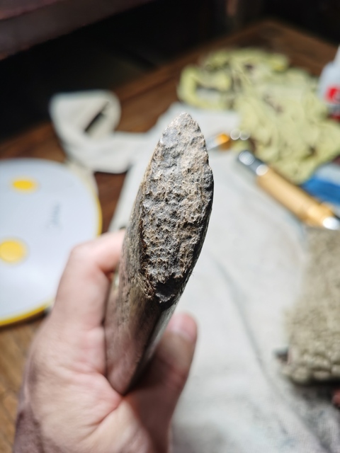 古玩玉器石鋤真品鑒賞圖