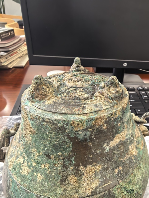 古玩銅器青銅銗鏤真品鑒賞圖