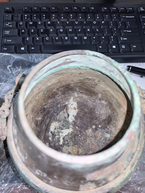 古玩銅器青銅銗鏤真品鑒賞圖