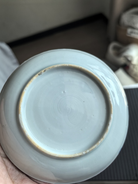 古玩陶瓷康熙青花描金小碟真品鑒賞圖