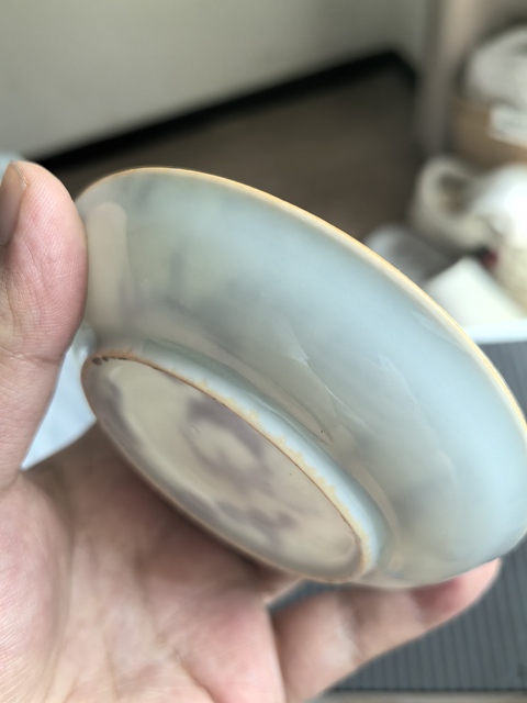 古玩陶瓷康熙青花描金小碟真品鑒賞圖