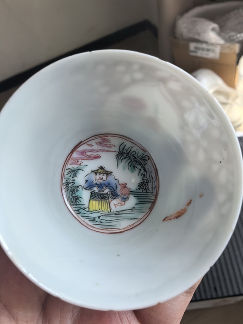 古玩陶瓷雍正粉彩杯真品鑒賞圖
