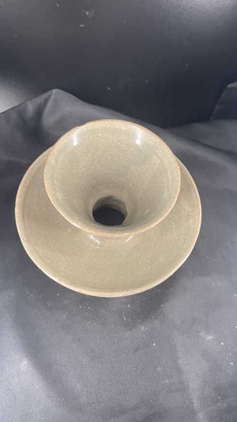 古玩陶瓷青瓷盞托真品鑒賞圖