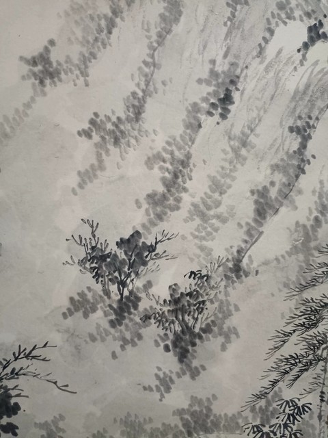 古玩字畫顧坤伯山水立軸真品鑒賞圖