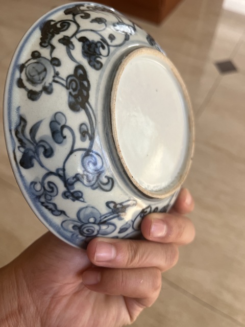 古玩陶瓷青花百鳥朝鳳盤真品鑒賞圖