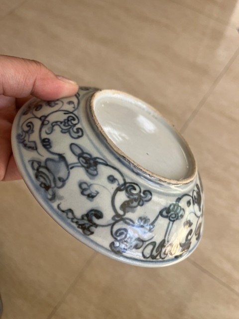 古玩陶瓷青花百鳥朝鳳盤真品鑒賞圖
