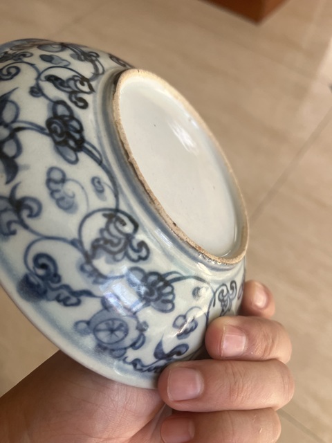 古玩陶瓷青花百鳥朝鳳盤真品鑒賞圖