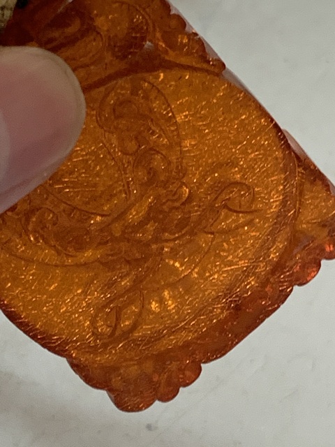 古玩玉器琥珀牌子真品鑒賞圖