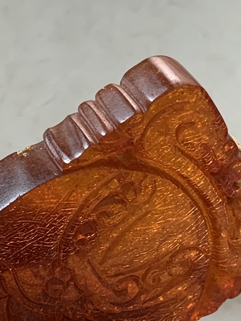 古玩玉器琥珀牌子真品鑒賞圖