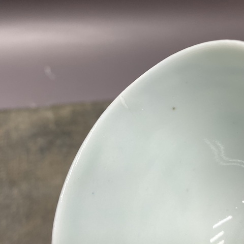 古玩陶瓷 樵漁耕讀山水紋青花杯真品鑒賞圖