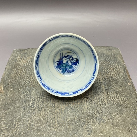 古玩陶瓷一路連科斗彩杯真品鑒賞圖