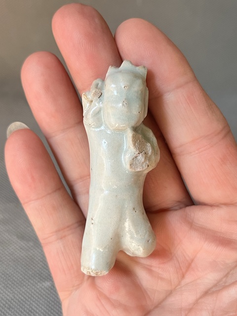 古玩陶瓷元~湖田窯青白釉人物造像拍賣，當(dāng)前價(jià)格1866元