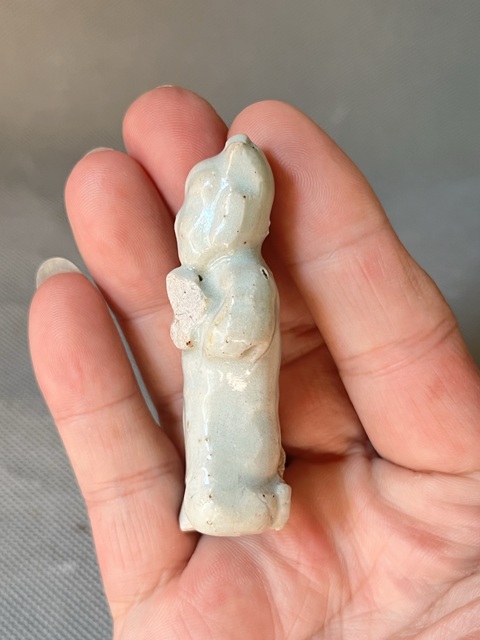 古玩陶瓷元~湖田窯青白釉人物造像拍賣，當(dāng)前價(jià)格1866元