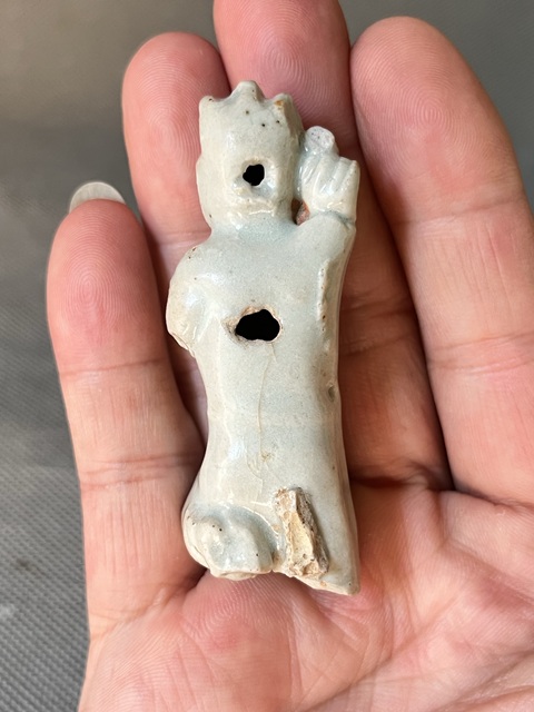 古玩陶瓷元~湖田窯青白釉人物造像拍賣，當(dāng)前價(jià)格1866元