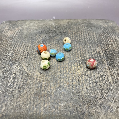 古玩陶瓷清代琉璃珠真品鑒賞圖