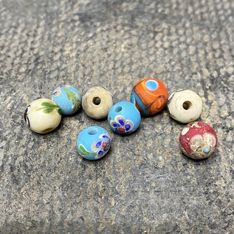 古玩陶瓷清代琉璃珠真品鑒賞圖