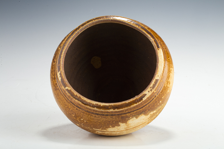 古玩陶瓷明以前·黃釉罐真品鑒賞圖