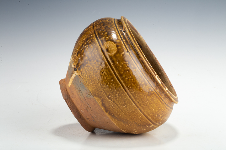 古玩陶瓷明以前·黃釉罐真品鑒賞圖