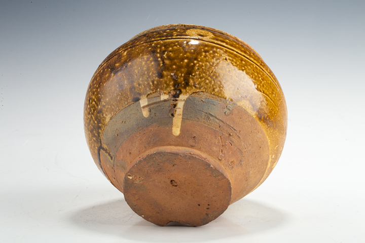 古玩陶瓷明以前·黃釉罐真品鑒賞圖