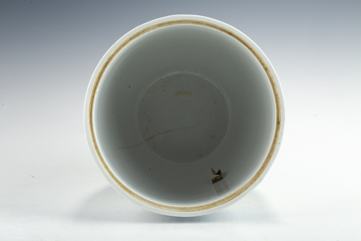 古玩陶瓷創匯·釉下彩花卉紋缸真品鑒賞圖