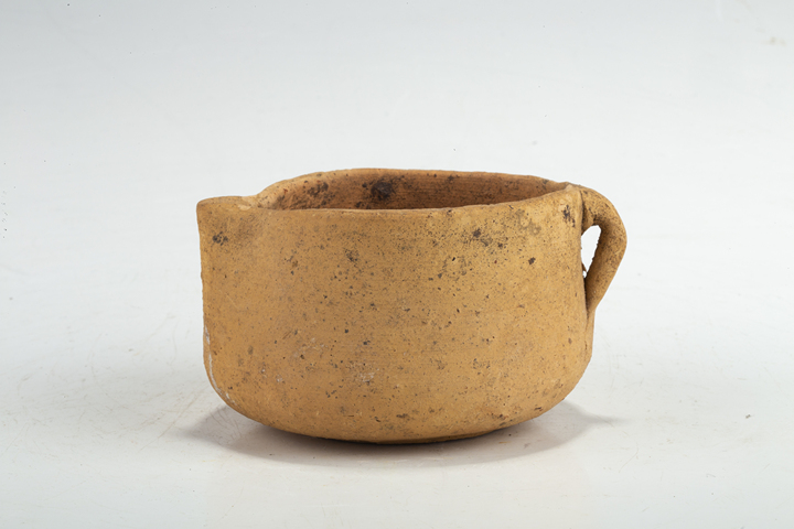 古玩陶瓷明早期·陶單耳杯拍賣，當前價格600元