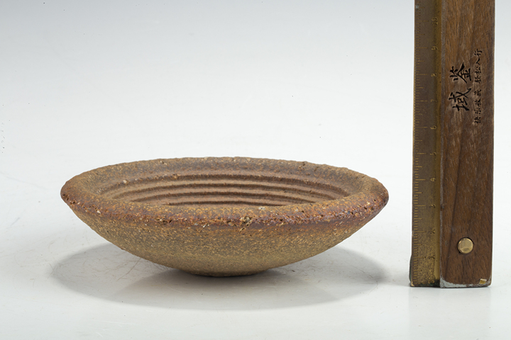 古玩陶瓷明·弦紋陶碾碗真品鑒賞圖