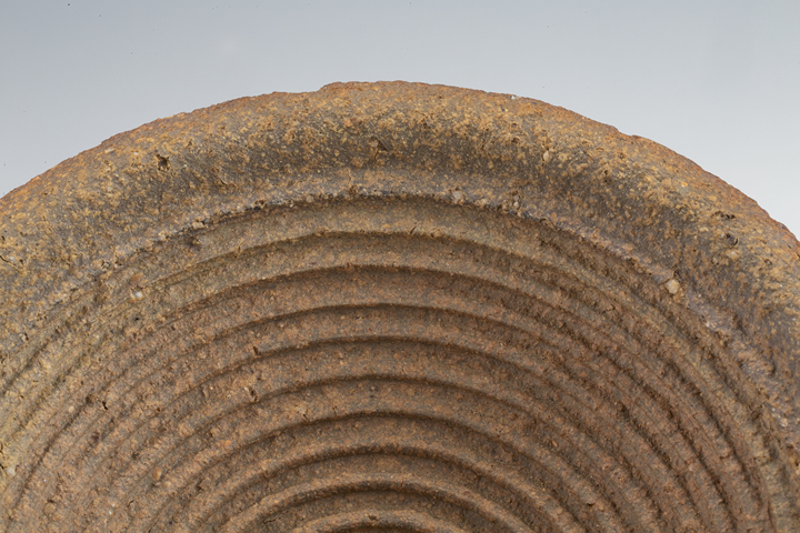 古玩陶瓷明·弦紋陶碾碗真品鑒賞圖