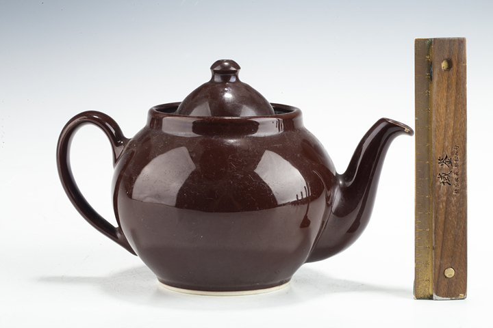 古玩陶瓷創匯·醬釉茶壺真品鑒賞圖