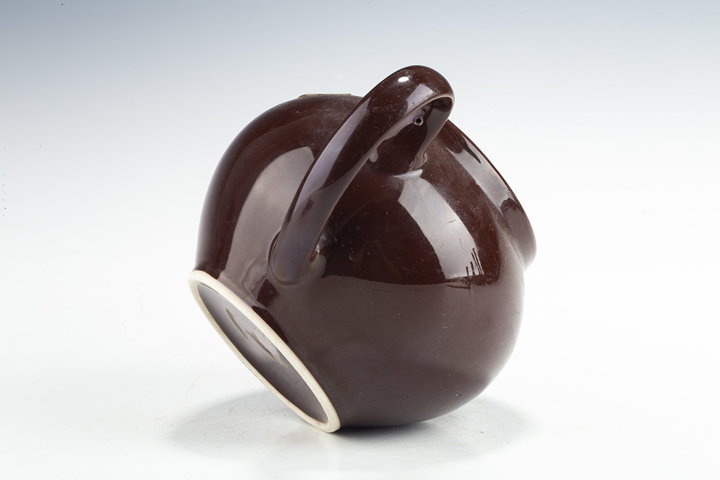 古玩陶瓷創匯·醬釉茶壺真品鑒賞圖