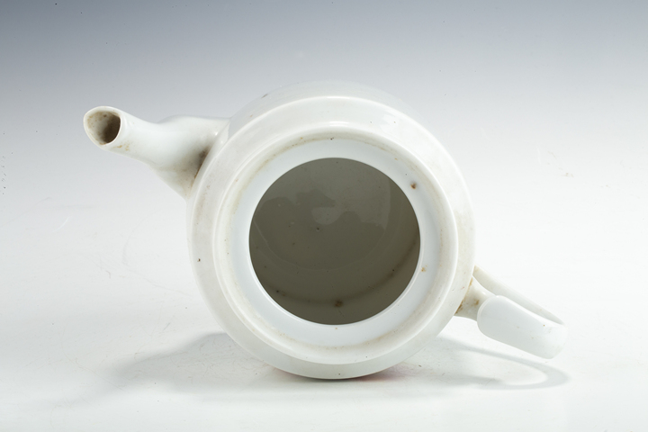 古玩陶瓷70、80年代·粉彩花卉紋茶壺真品鑒賞圖