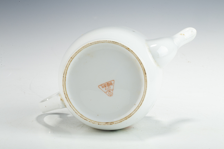 古玩陶瓷70、80年代·粉彩花卉紋茶壺真品鑒賞圖