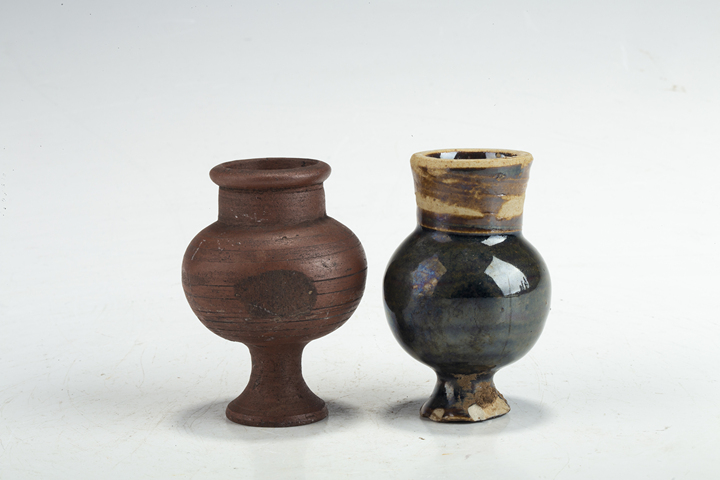 古玩陶瓷清晚·煙具兩只真品鑒賞圖