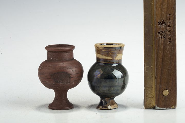 古玩陶瓷清晚·煙具兩只真品鑒賞圖