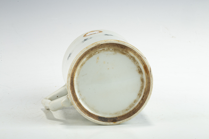 古玩陶瓷創(chuàng)匯·釉下彩花鳥紋“勞動光榮”執(zhí)杯真品鑒賞圖