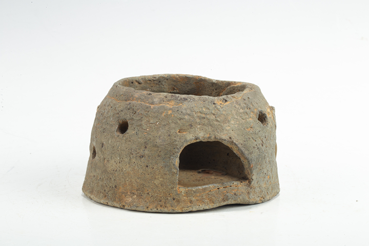 古玩陶瓷明以前·繩紋陶灶真品鑒賞圖